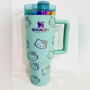 Stanley 40 oz water bottle hello kitty mint teal